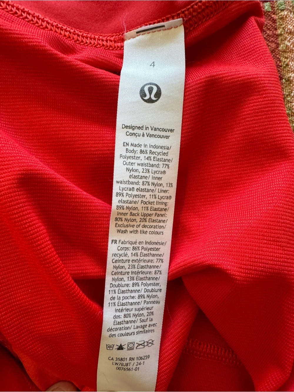 Lululemon Speed-Up High Rise Short Size 4 - Picture 5 of 8